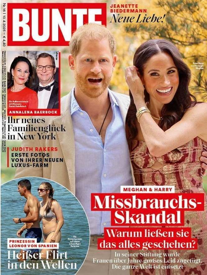Portada de la revista alemana 'Bunte'