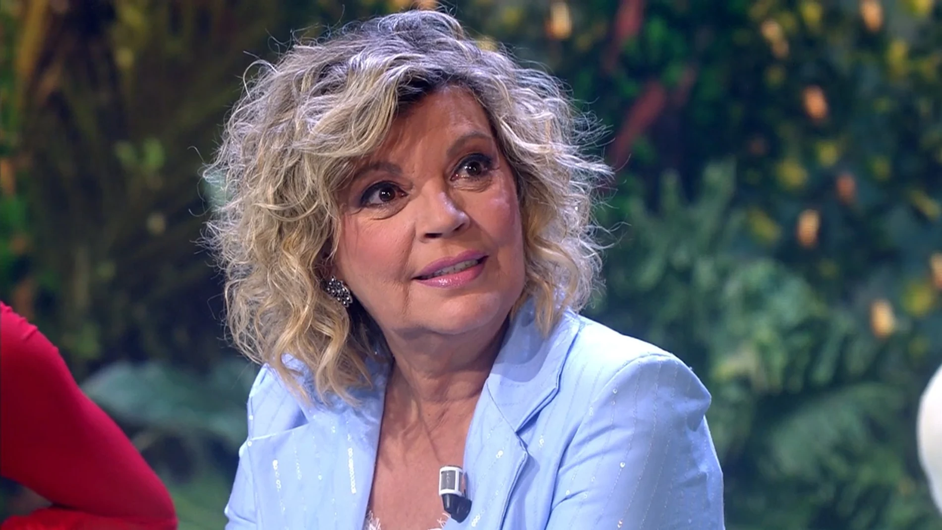 Terelu Campos en el plató de "Supervivientes"