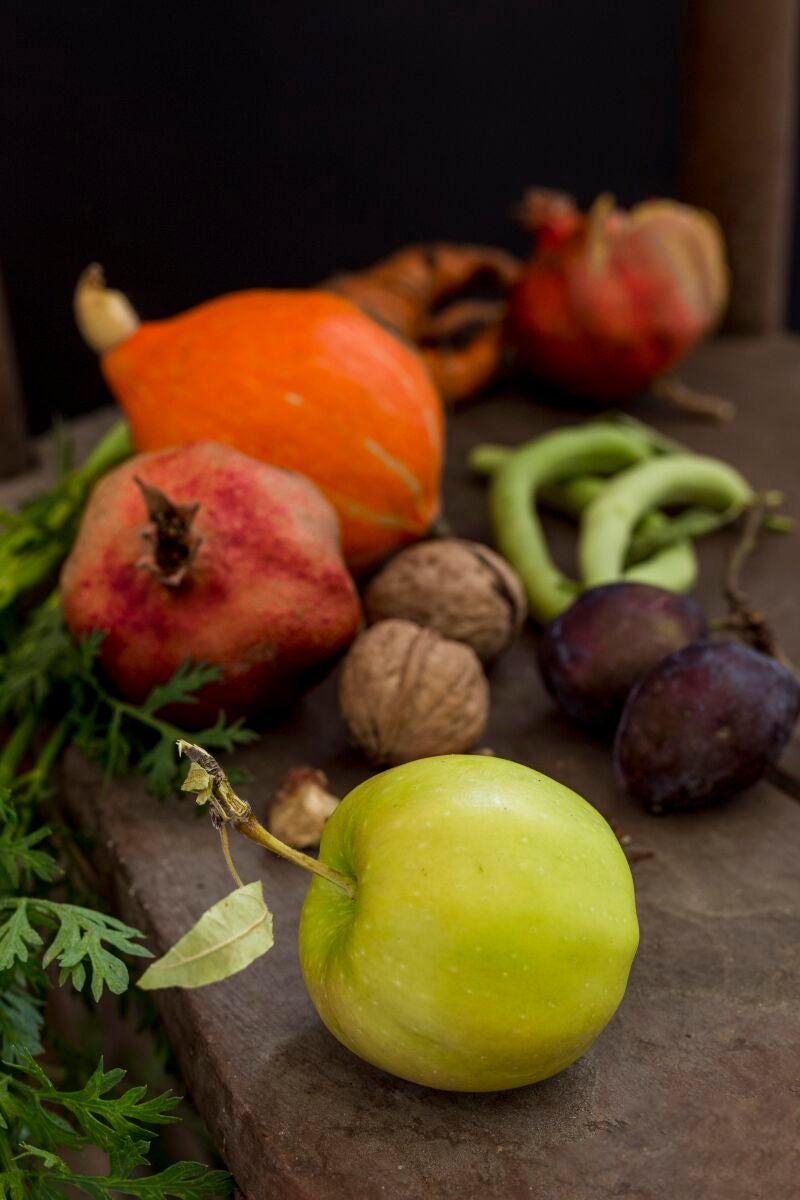 Alimentos ricos en fibra.