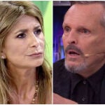 Gema López y Miguel Bosé en un montaje