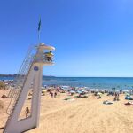 Imagen de la playa urbana del Postiguet en Alicante