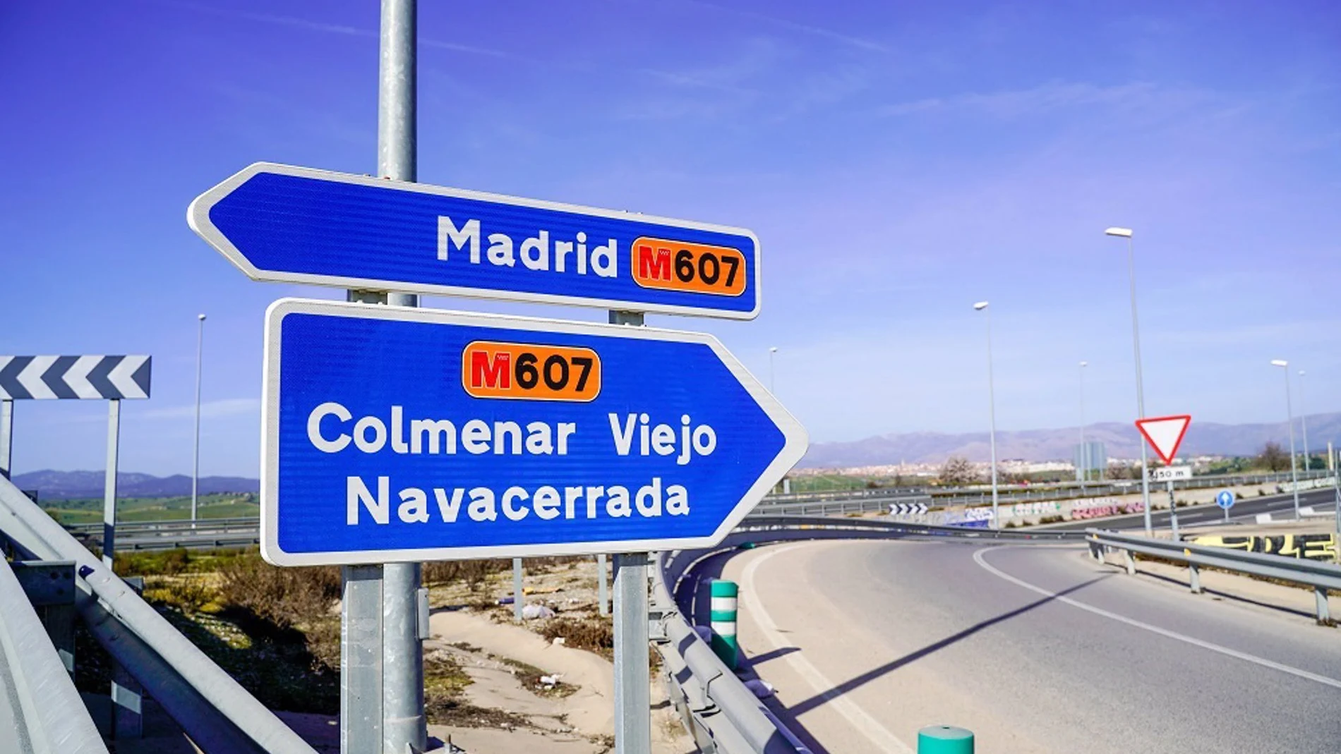Obras del tercer carril de la M-607