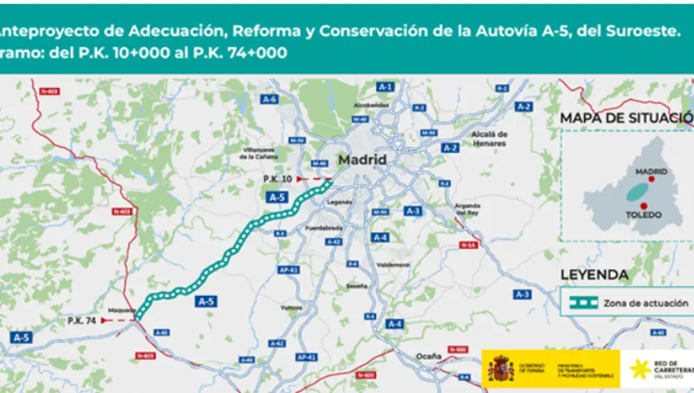 Anteproyecto de Adecuación, Reforma y Conservación de la Autovía A-5