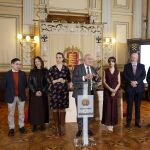 El alcale Jesús Julio Carnero y la presidenta de CEOE Valladolid, Ángela de Miguel, reciben a empresarios mexicanos