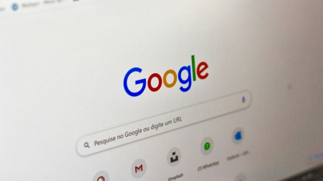 La pantalla de inicio de Google