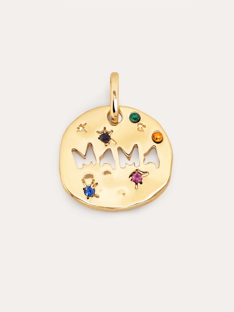 Charm mamá bañado en oro.