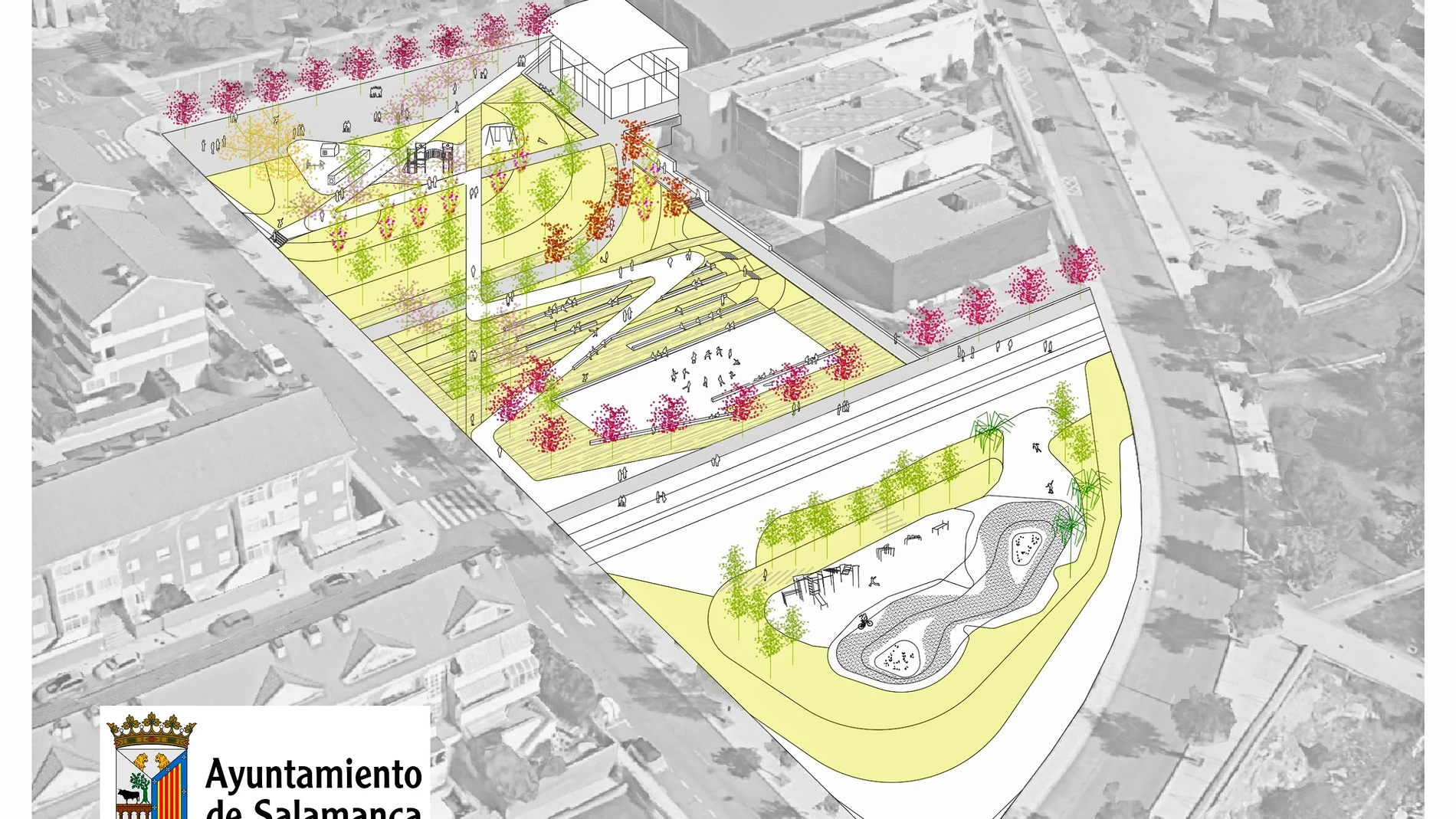 Proyecto de la plaza de Vistahermosa en Salamanca