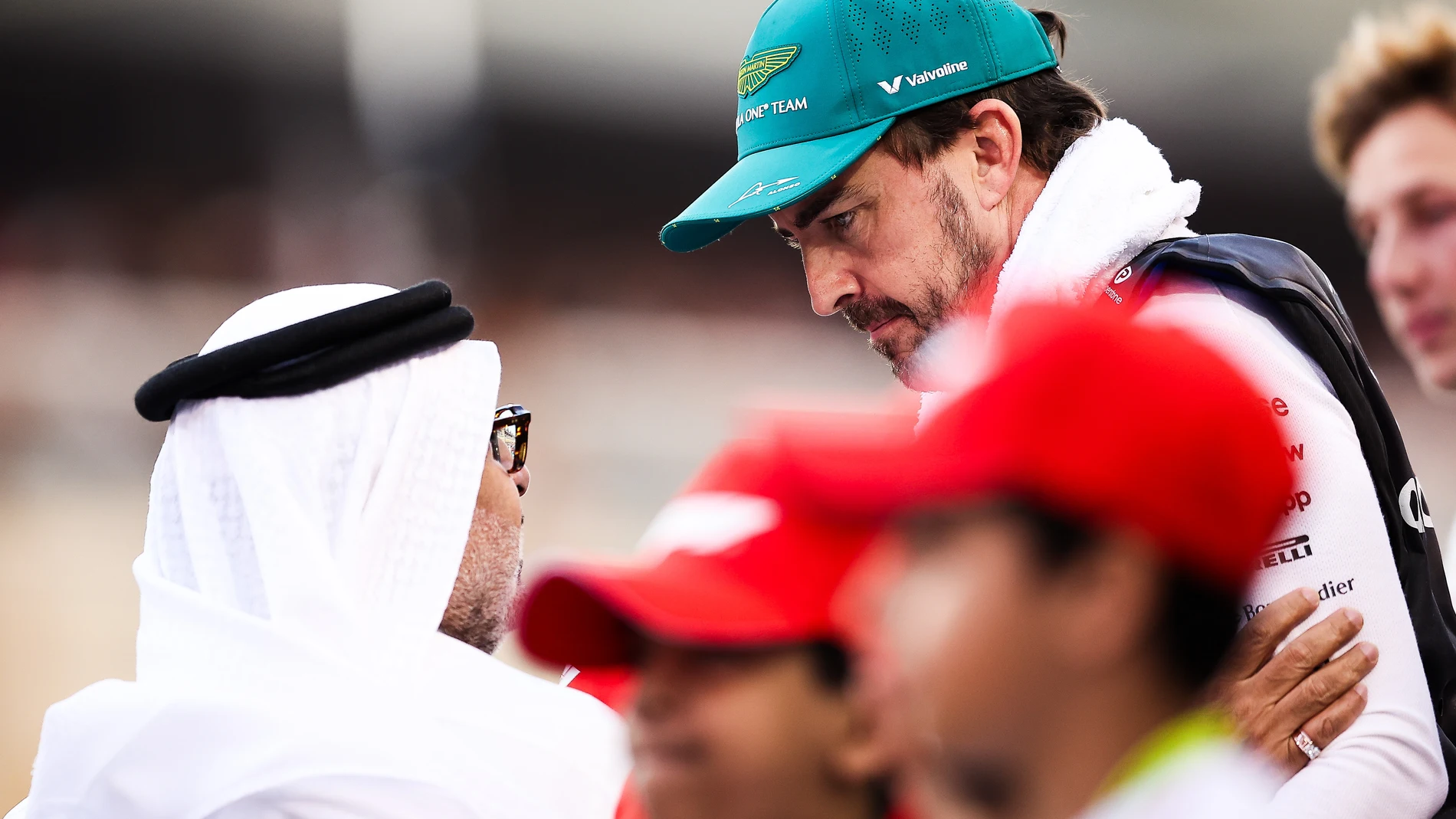 ALONSO Fernando (spa), Aston Martin F1 Team AMR25, portrait during the Formula 1 Gulf Bahrain Grand Prix 2025, 4th round of the 2025 FIA Formula One World Championship from April 11 to 13, 2025 on the Bahrain International Circuit, in Sakhir, Bahrain - Photo Eric Alonso / DPPI AFP7 13/04/2025 ONLY FOR USE IN SPAIN