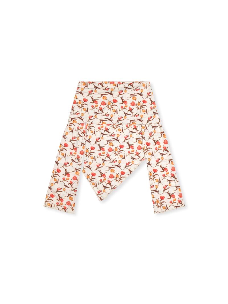 Top de estampado floral.