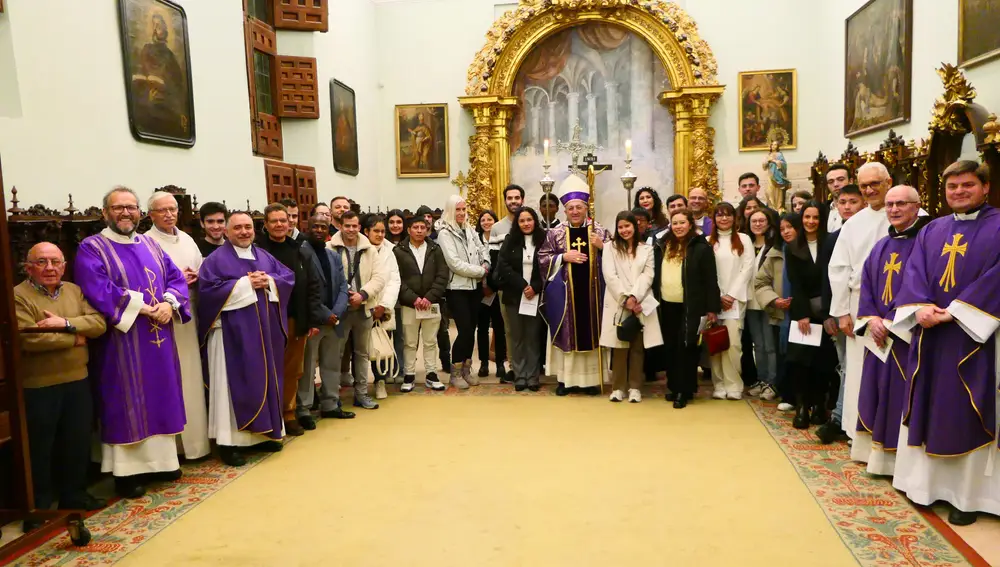 Los catecúmenos en el día del Rito de la Elección, el pasado 9 de marzo, el primer domingo de Cuaresma