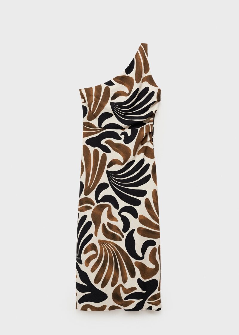 Vestido asimétrico.