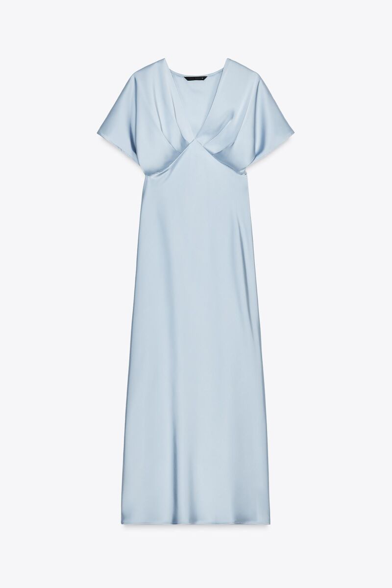 Vestido de efecto satinado.