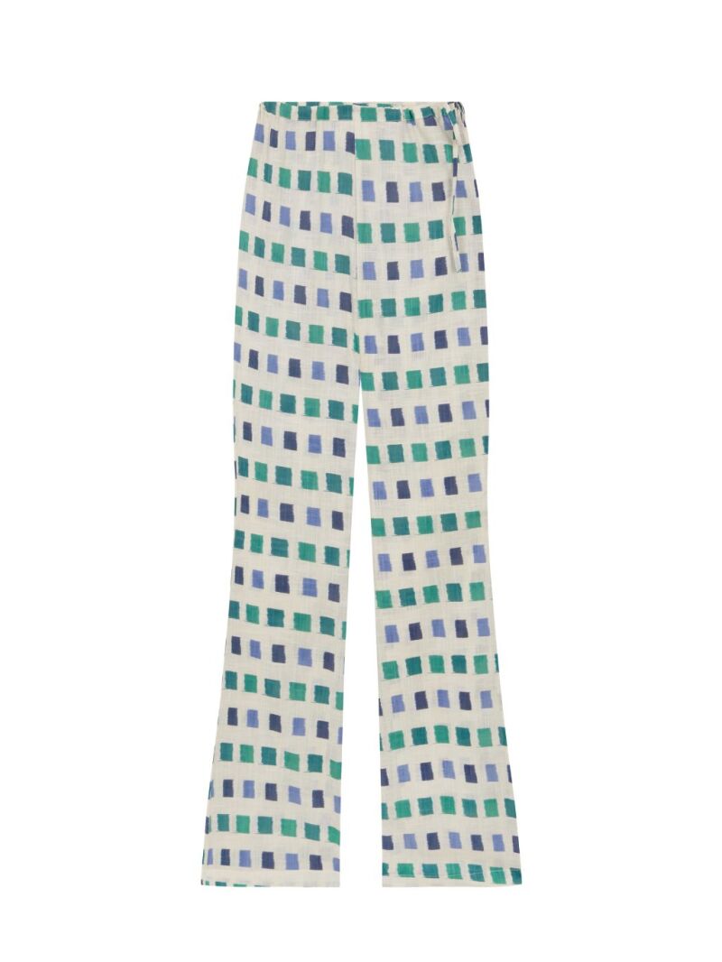 Pantalones estampados.