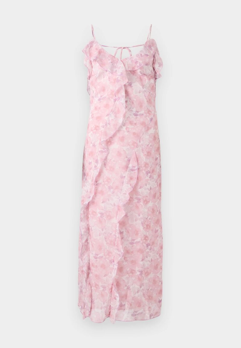 Vestido de estampado floral.