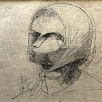 Uno de los dibujos de la exposición