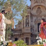 MURCIA.-S.Santa.- La cofradía del Resucitado pone fin a la Semana Santa de Murcia este Domingo de Resurrección