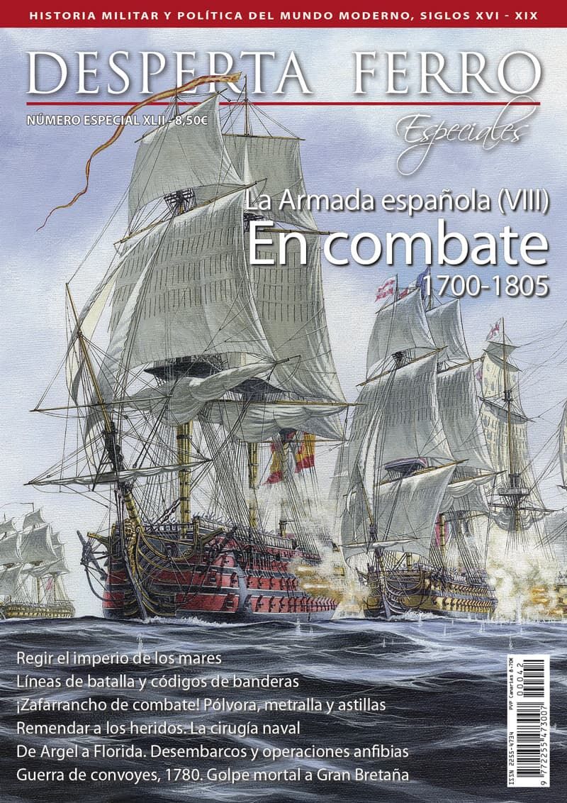 Portada de 'La Armada española en combate 1700-1805'