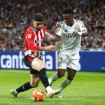 Encuentro de liga entre el Real Madrid y el Athletic de Bilbao.