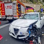 AMP.- Sucesos.- Fallece un ciclista y dos personas resultan heridas en un accidente de tráfico en Calpe (Alicante)