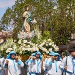 La procesión de la Resurrección del Señor pone el punto y final a la Semana Santa de Santomera