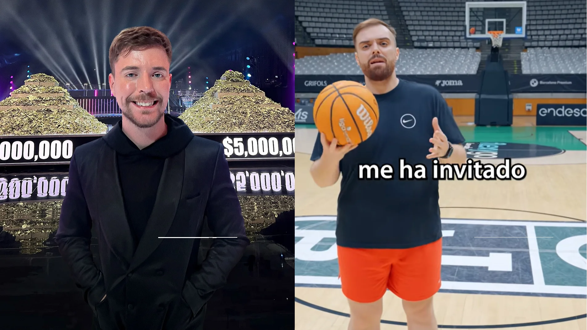 Ibai anuncia que participará en un partido de baloncesto contra MrBeast y le avisa: "Es mi especialidad"