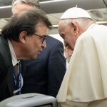 El papa Francisco con Javier Cercás