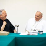 Antonio Pelayo con el papa Francisco