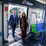 Ayuso visita la exposición ‘Nuevo Tren de Metro de Madrid’