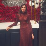 Sara Carbonero con vestido de Zara.