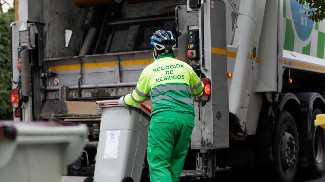 Recogida de basura en Madrid
