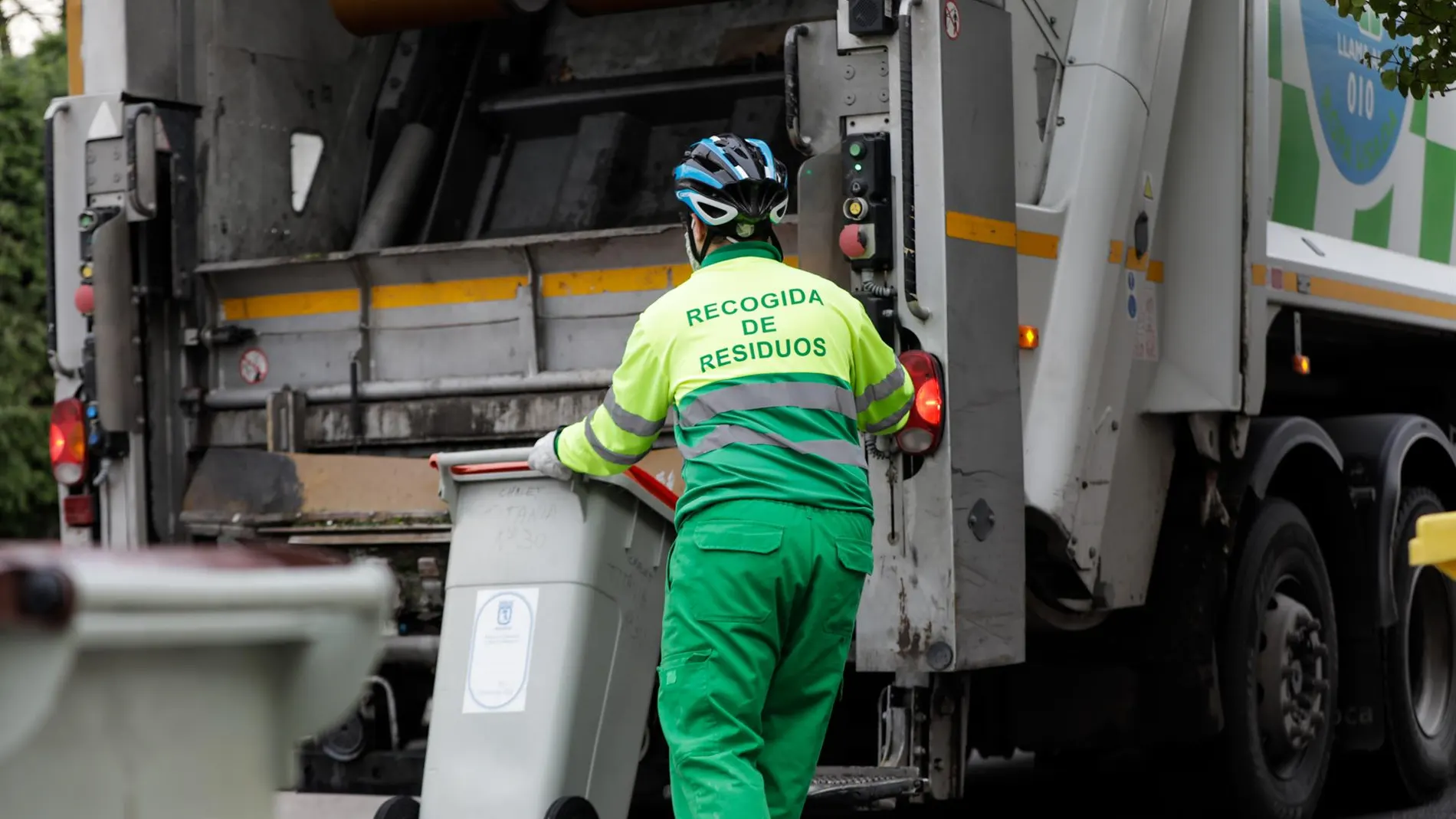 Recogida de basura en Madrid