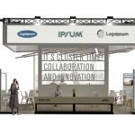 Maqueta del expositor que AEICE y BUILD:INN compartirán en Rebuild 2025