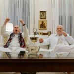 Fotograma de la película 'Los dos papas' (Francisco era hincha de San Lorenzo de Almagro)