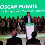 Óscar Puente, en el Congreso del PSOE de Málaga