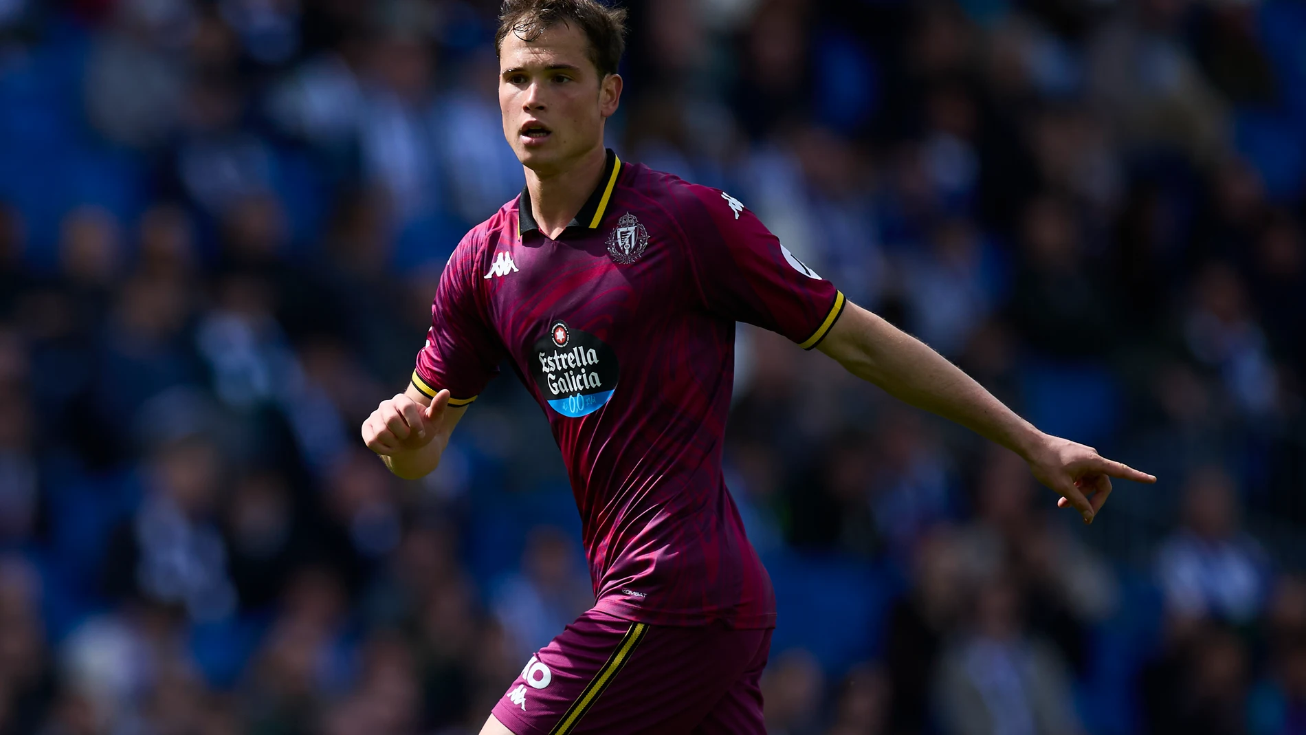 Juanmi Latasa con el Real Valladolid