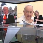imagen de los informativos de A3 Noticias durante la conexión con Antonio Pelayo