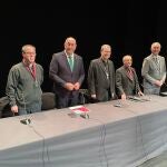 De Vicente, Mazarías, Arcos, Montilla y Juan Vidal en el acto