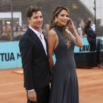 Rosanna Zanetti y David Bisbal en el estreno del documental de Carlos Alcaraz en Netflix.
