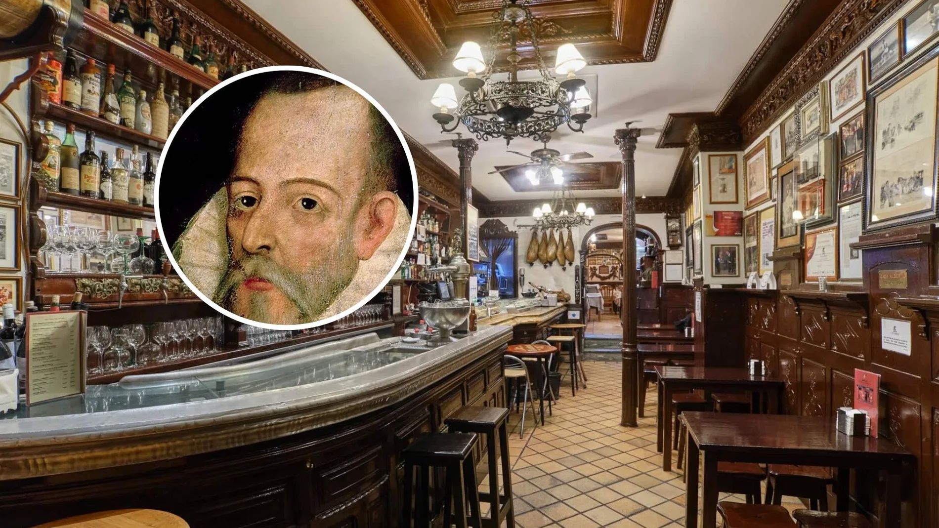 Este es el restaurante donde escribía Miguel de Cervantes en Madrid