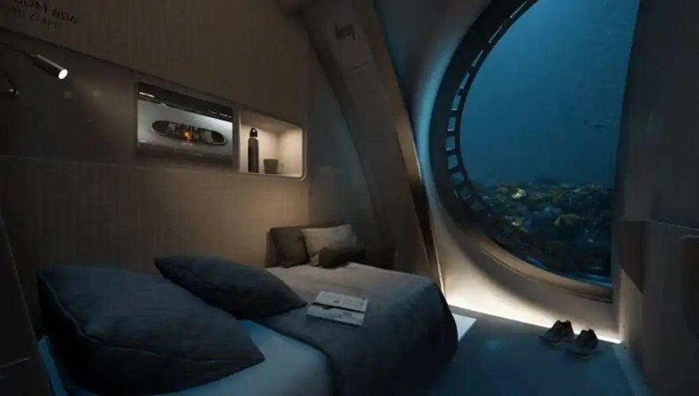 Diseño de una de las habitaciones interiores de Sentinel