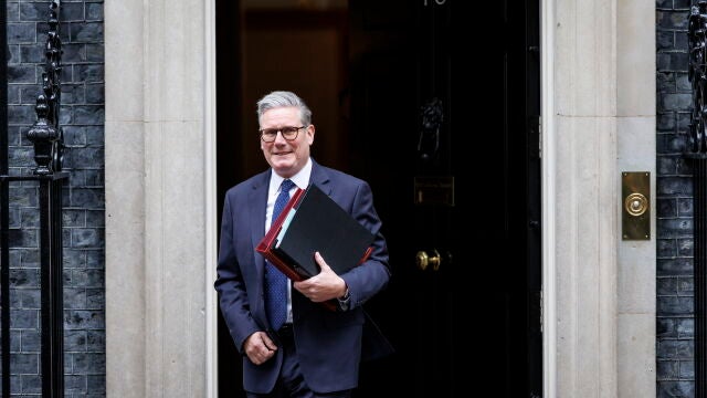 British PM Keir Starmer leaves for Prime Minister's Questions