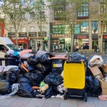 Continúa la huelga de basuras en Madrid