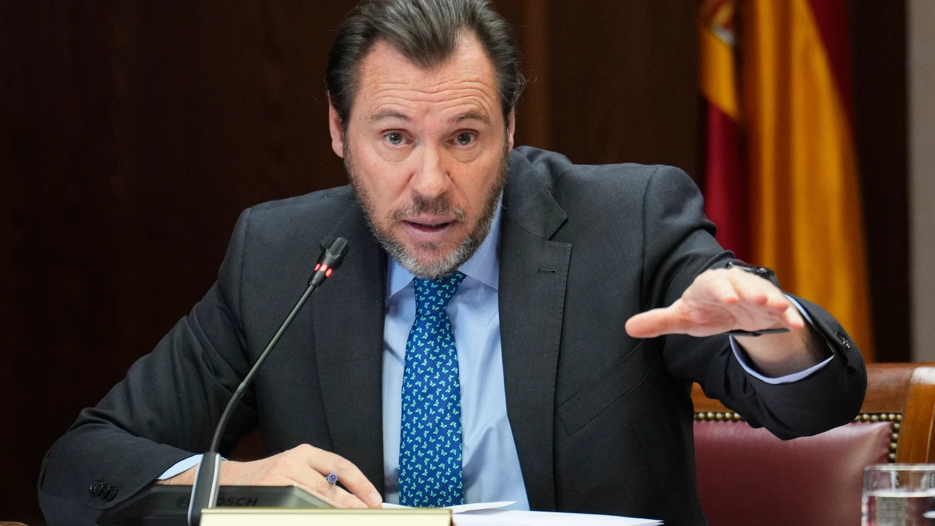 El ministro de Transportes, Óscar Puente, comparece en la comisión del caso Koldo del Senado