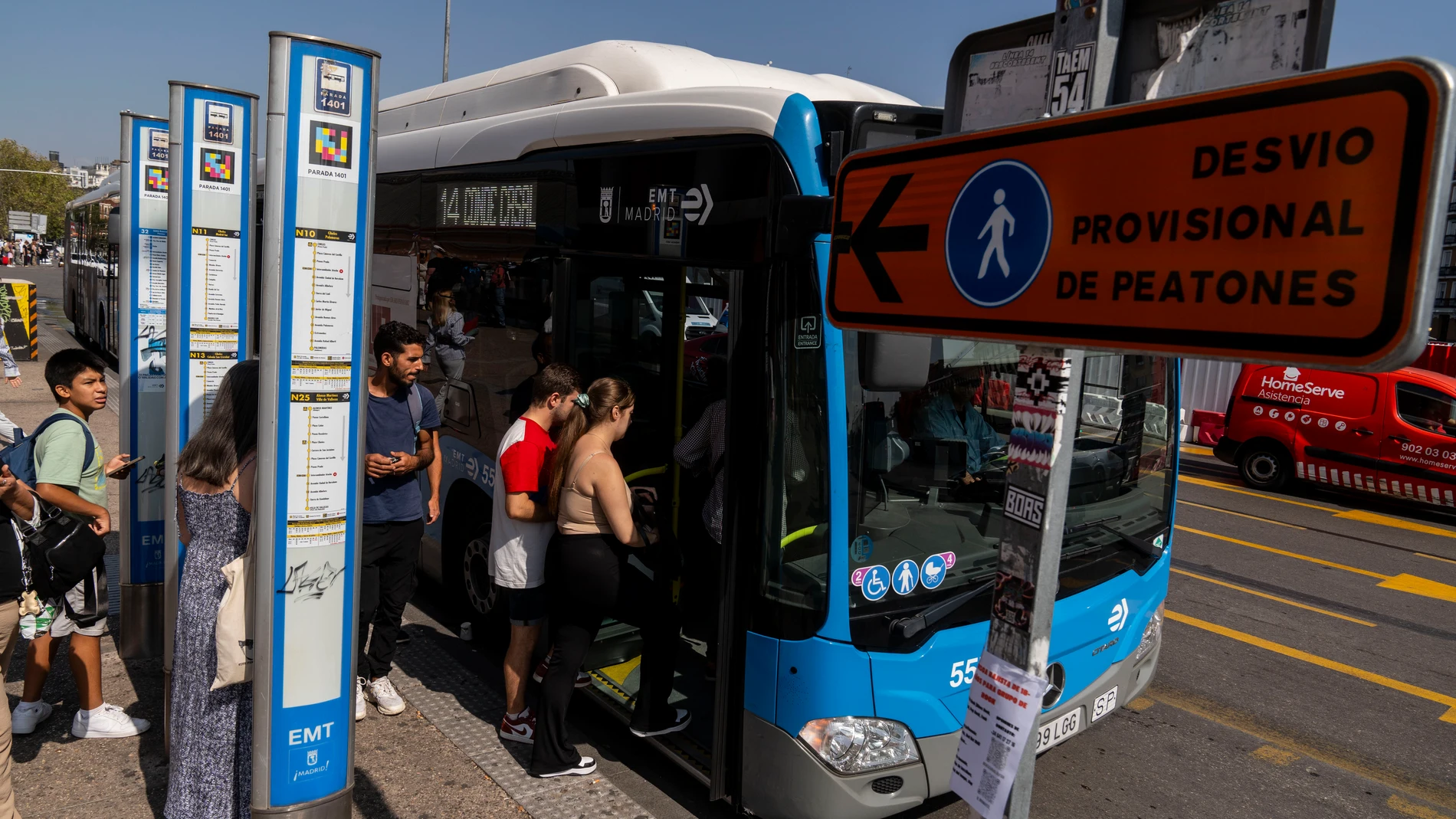 Los autobuses de la EMT de Madrid vuelven a ser gratis