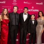 Jaime Monge, junto a Maria Bravo y Eva Longoria