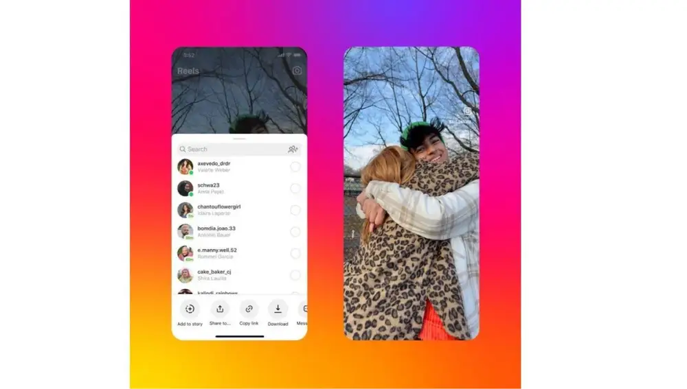 La app de Instagram se ha actualizado con un nuevo botón para descargar los Reels