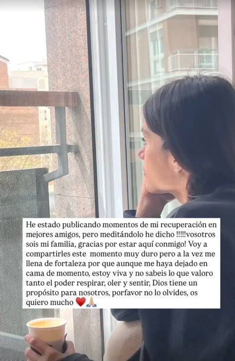 Story de Miriam Saavedra tras ser atropellada en Madrid