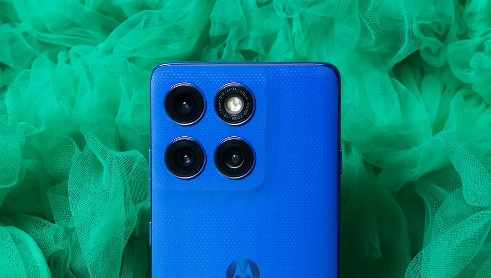 La cámara del edge 60 pro Dazzling Blue