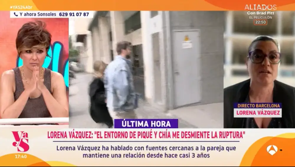 Imagen del directo de 'Y ahora Sonsoles'