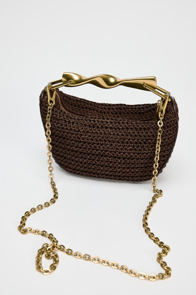 Mini bolso asa metálica.